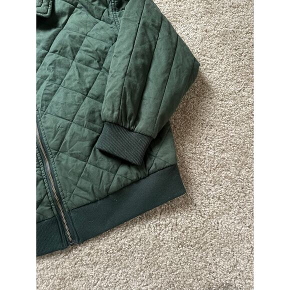 Wild Fable Green Quilted Zip Up Jacket Coat - Picture 6 of 8